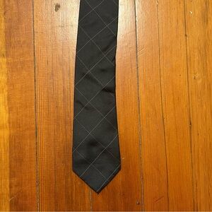 Calvin Klein Black Checkered Tie